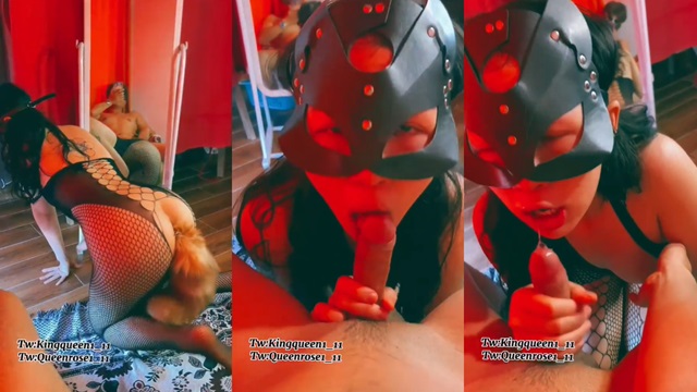 Em gái hotgirl làm tình cosplay bdsm với bồ mình